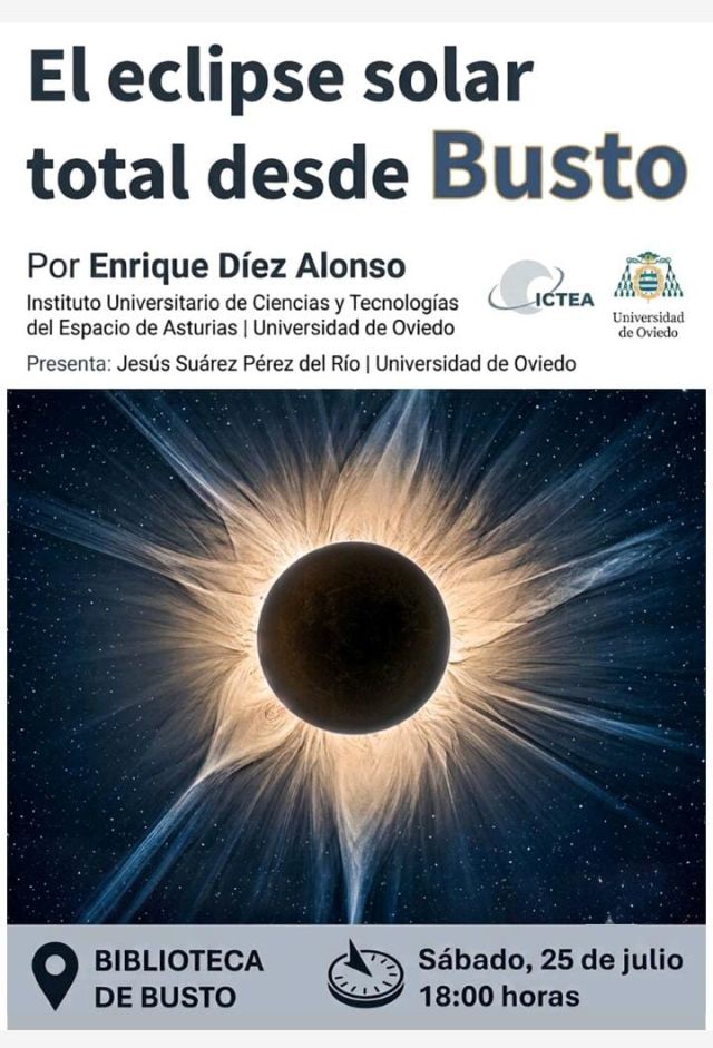 El eclipse solar total desde Busto