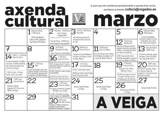 Axenda Cultural A Veiga