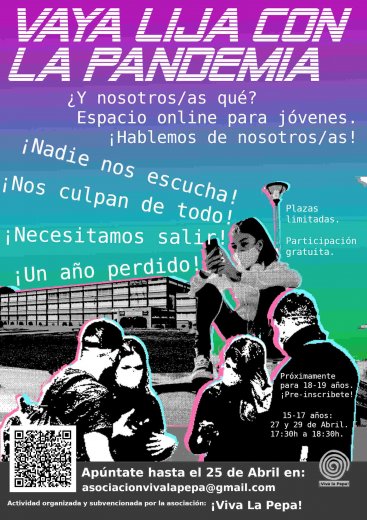 Taller Online para jóvenes ¡Vaya lija con la pandemia! ¿Y nosotros/as qué?