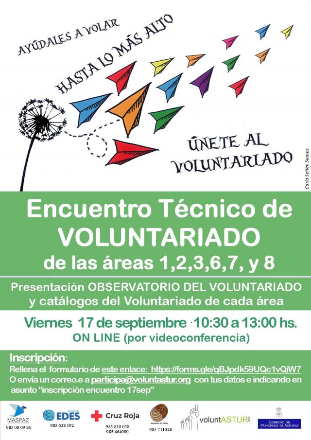 Encuentro Técnico de VOLUNTARIADO de las áreas sociosanitarias 1,2,3,6,7 y 8. 17sep21