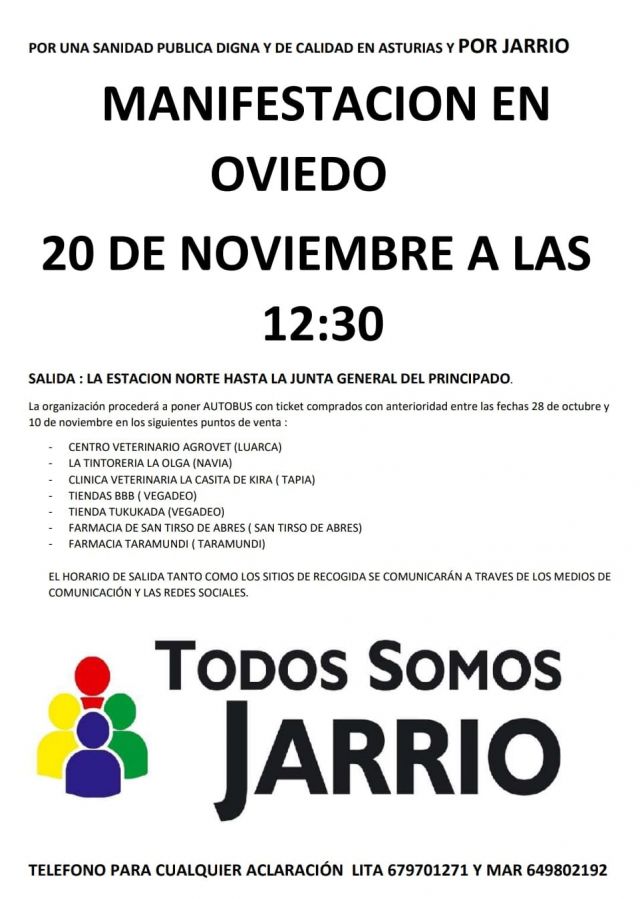 Manifestación Todos somos, Jarrio