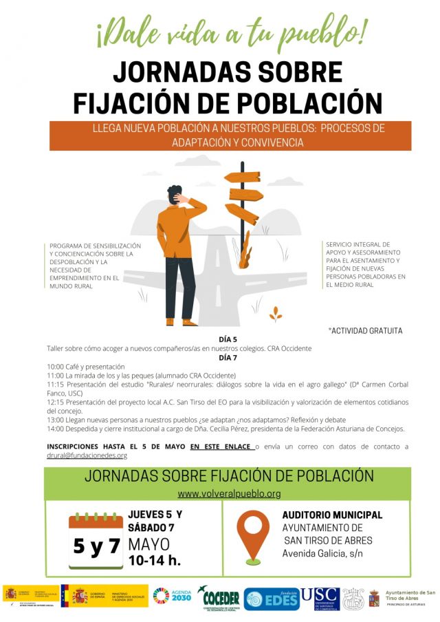 Jornada sobre Despoblación: Los Proceso de acogida e incorporación de nuevos habitantes en nuestros pueblos