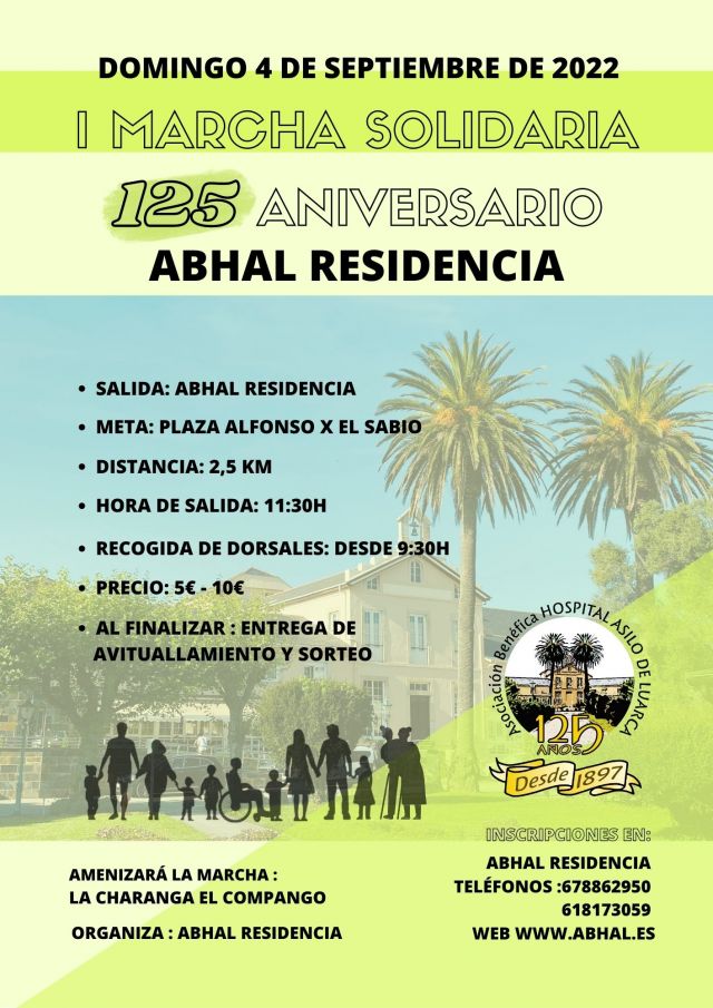 I MARCHA SOLIDARIA 125 ANIVERSARIO ABHAL RESIDENCIA