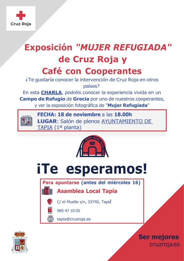 CHARLA-CAFÉ CRUZ ROJA TAPIA