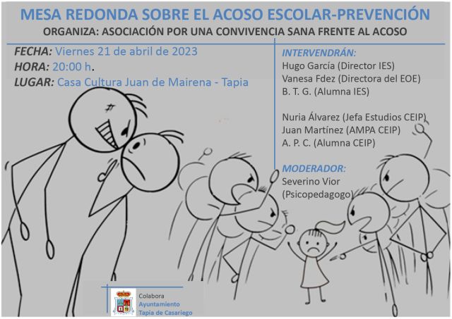 MESA REDONDA SOBRE EL ACOSO ESCOLAR-PREVENCIÓN