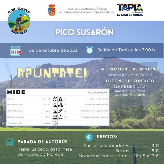 RUTA A PICO SUSARON