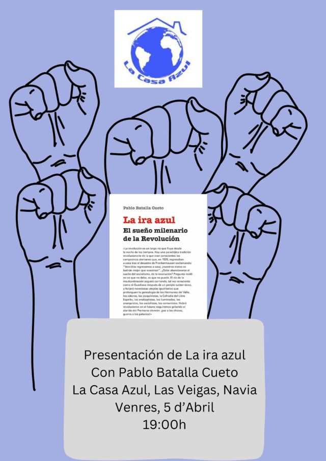 Presentación de LA IRA AZUL, de Pablo Batalla Cueto