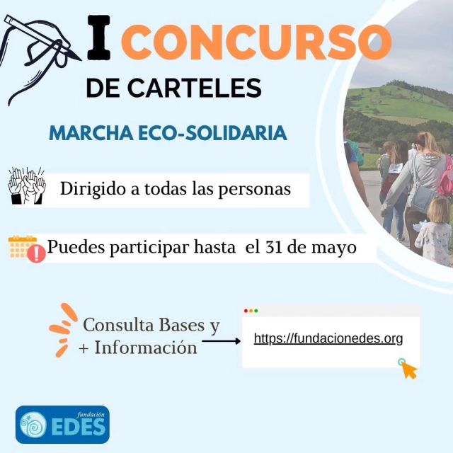 I CONCURSO DE CARTELES, para la XII Marcha Eco-solidaria de Fundación Edes