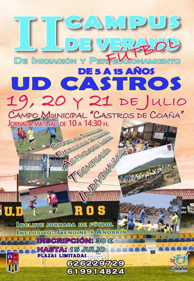 II CAMPUS DE FÚTBOL DE VERANO, en U.D. Los Castros