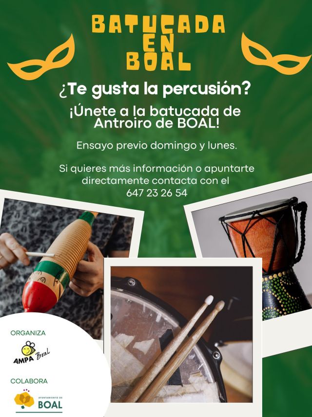 ¿Te gusta la percusión? ÚNETE
