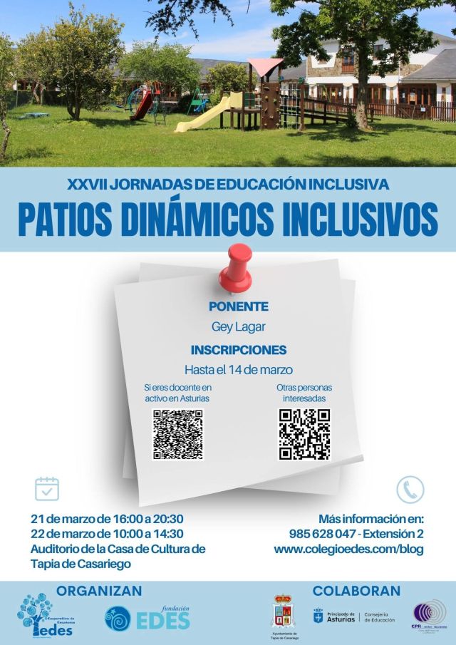 XXVII Jornadas de Educación Inclusiva: PATIOS DINÁMICOS