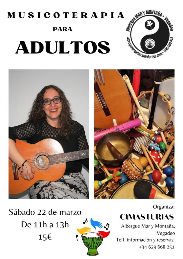 Musicoterapia para personas adultas, en Vegadeo