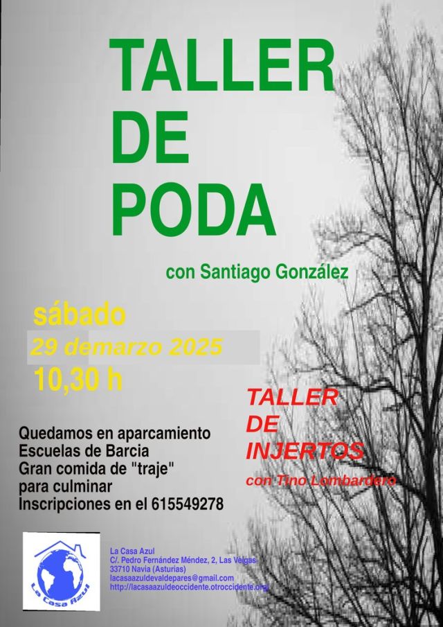 Taller de Poda, en Barcia