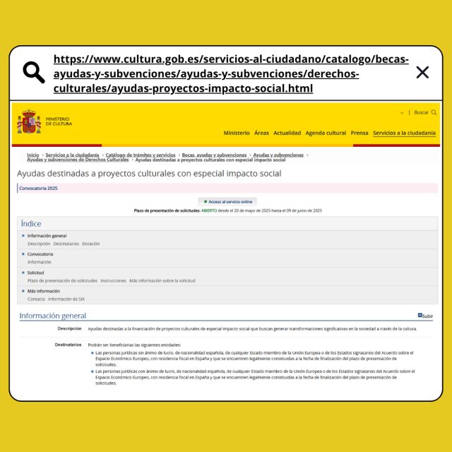 Nuevas Ayudas para Proyectos Culturales con Impacto Social