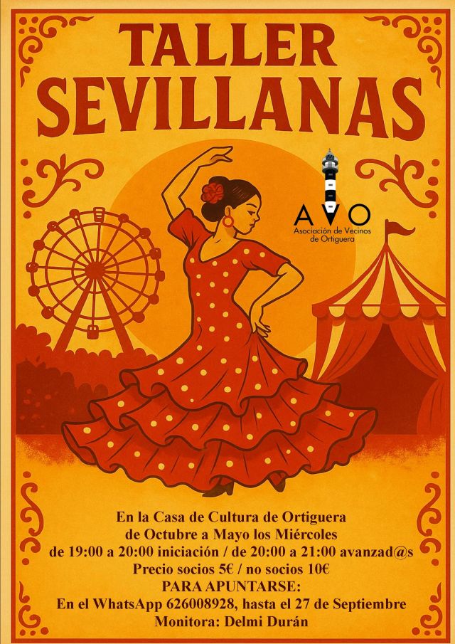 Talleres de Sevillanas y Taichi en Ortiguera