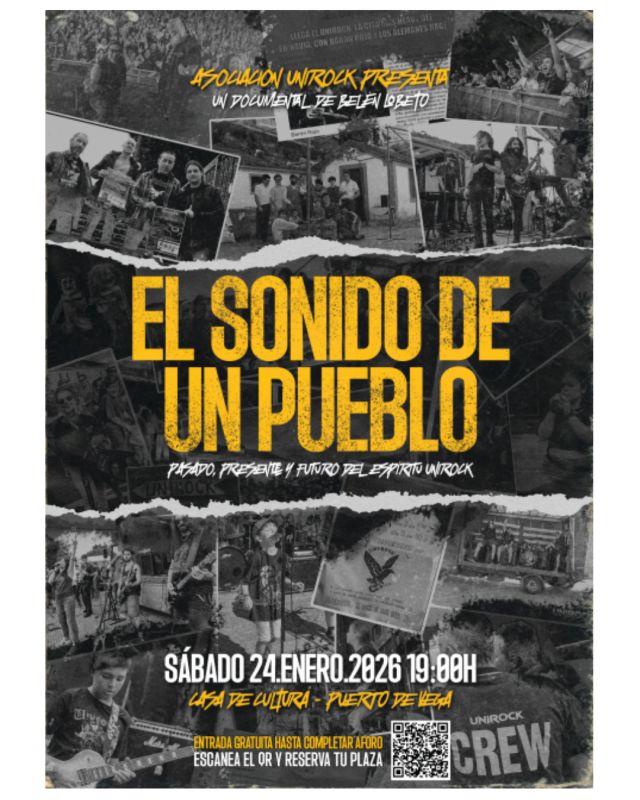 El Unirock estrena este sábado el documental “El sonido de un pueblo” en Puerto de Vega