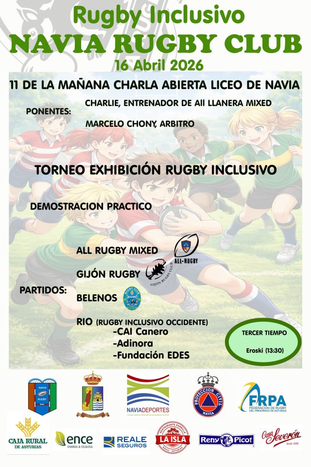 Jornada de rugby inclusivo para promover un deporte abierto a todas las personas