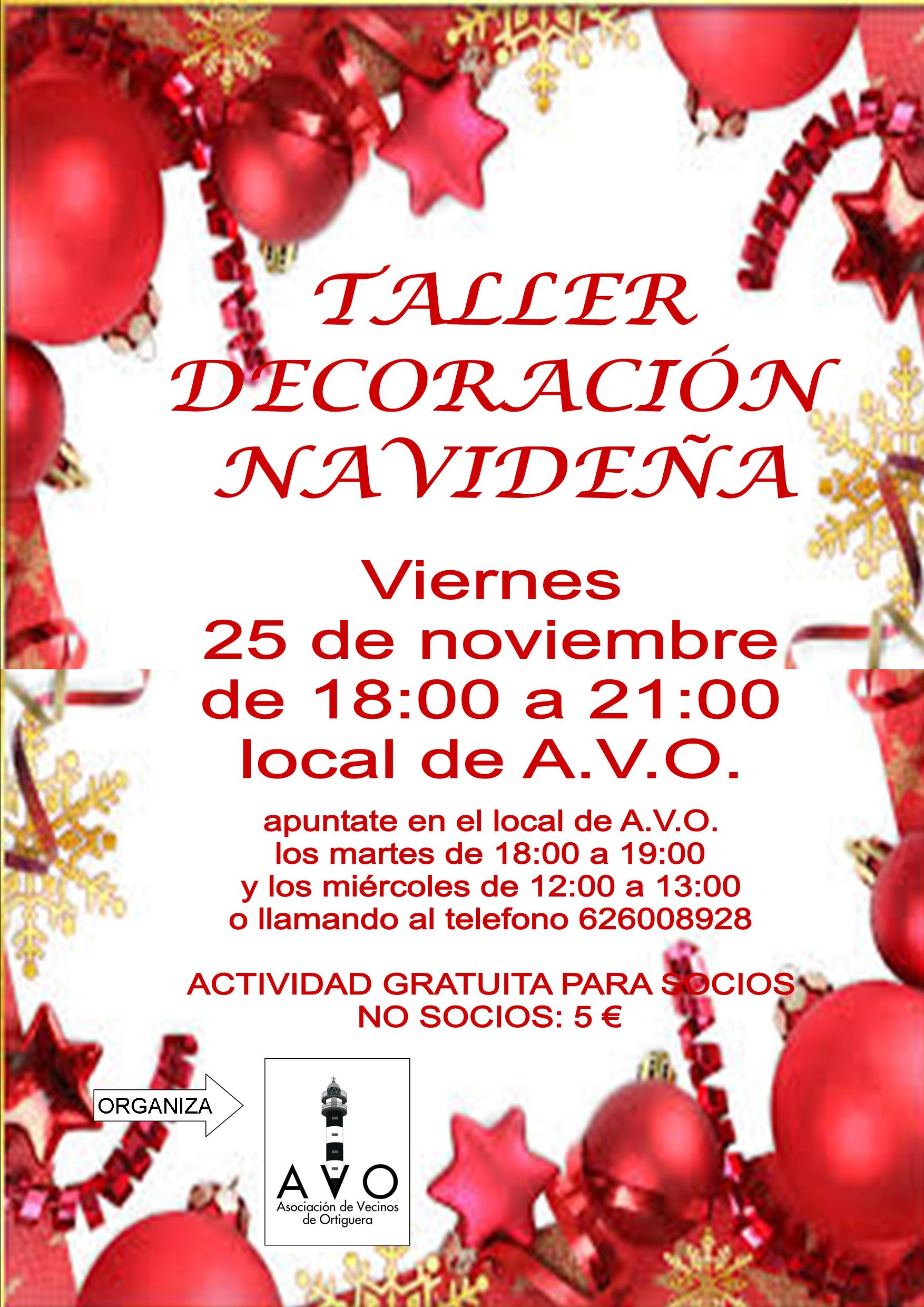 Taller Decoración Navideña